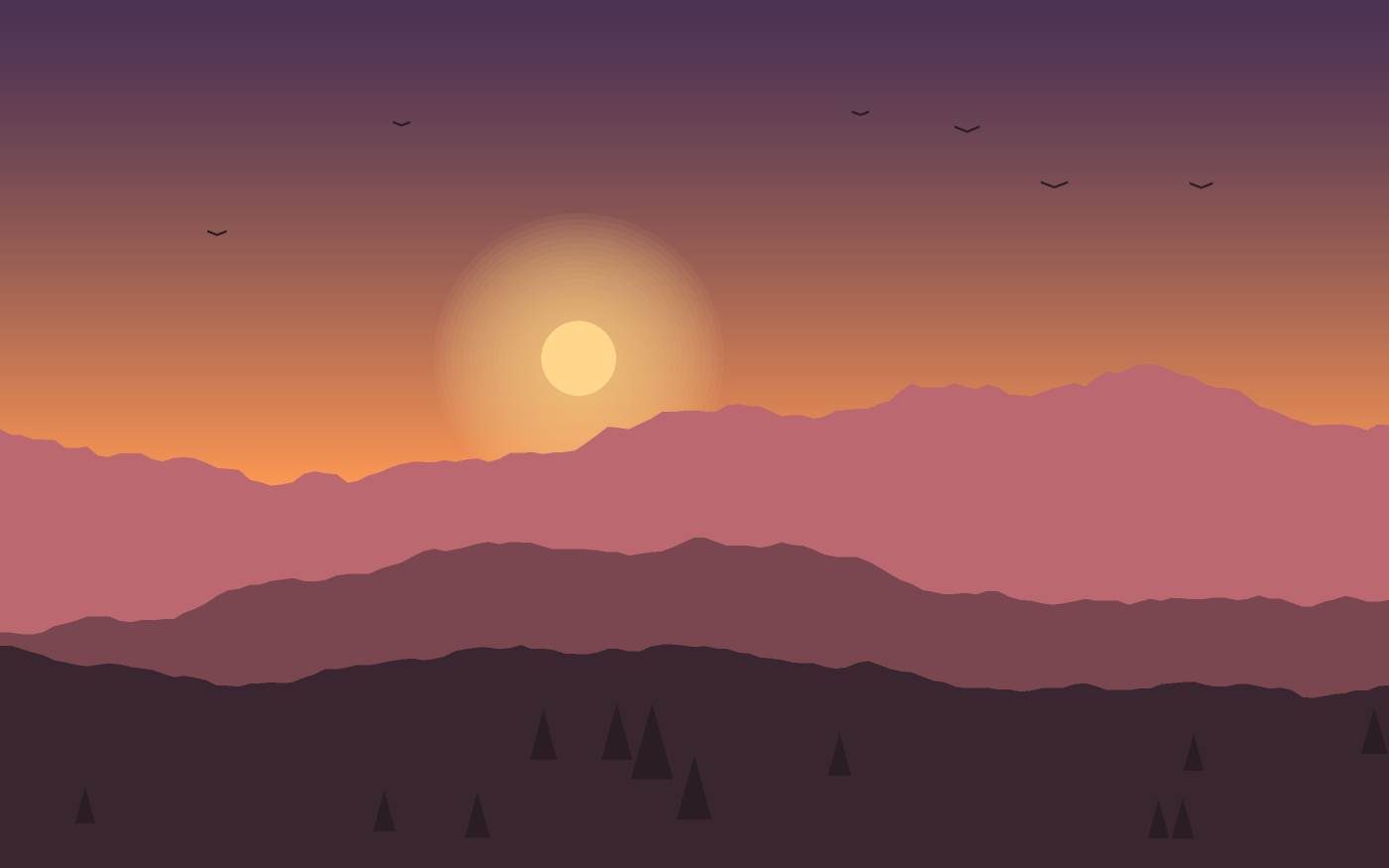 Landschaftsillustration