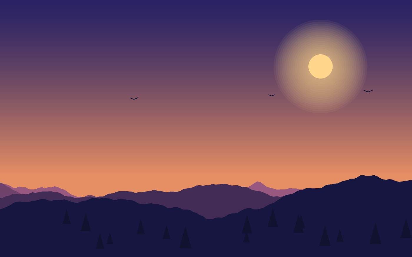 Ilustrace krajiny