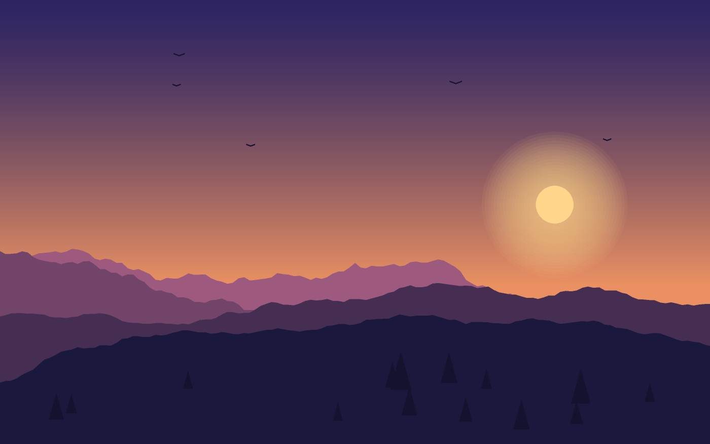 Landschaftsillustration
