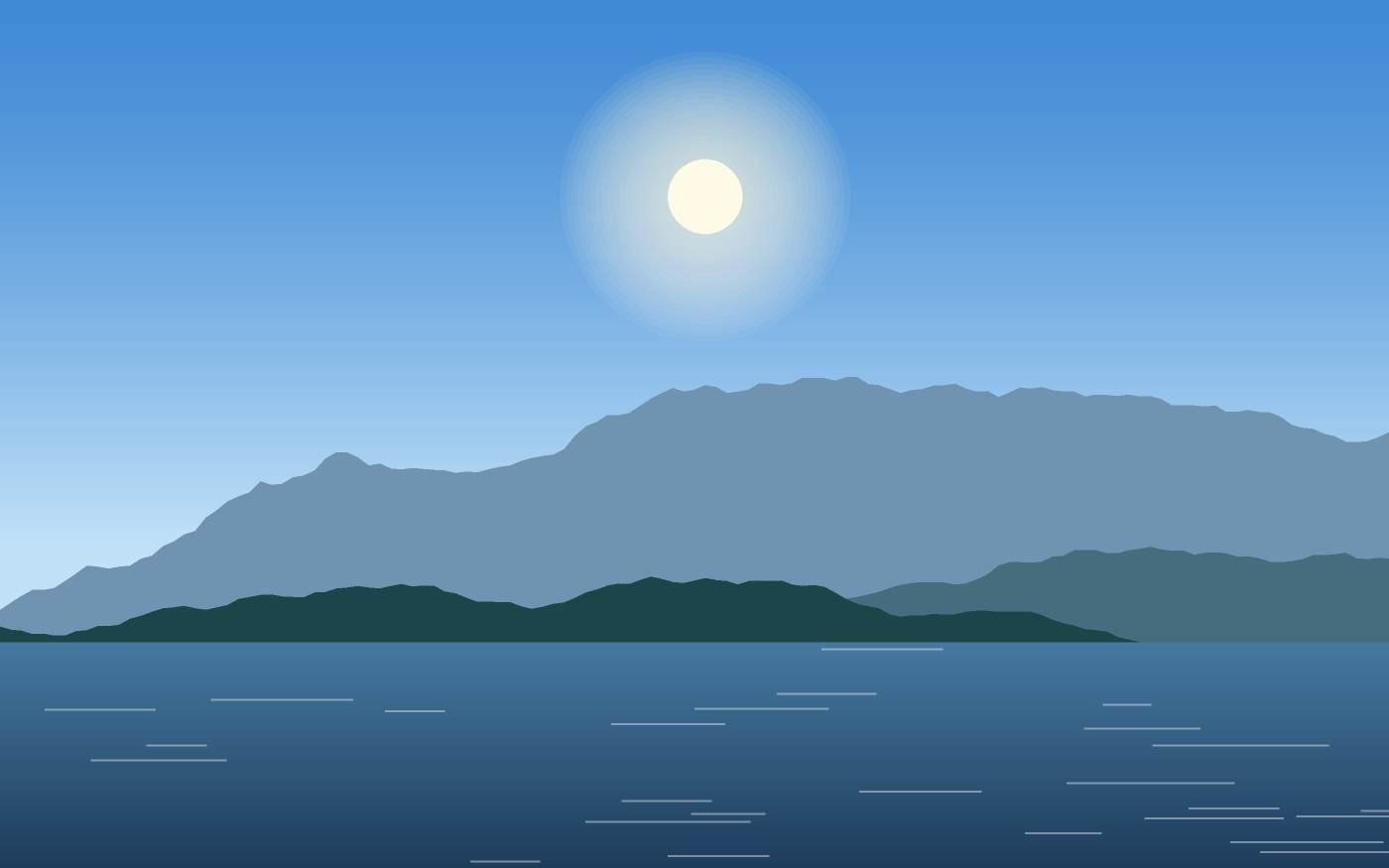 Illustrazione di un paesaggio