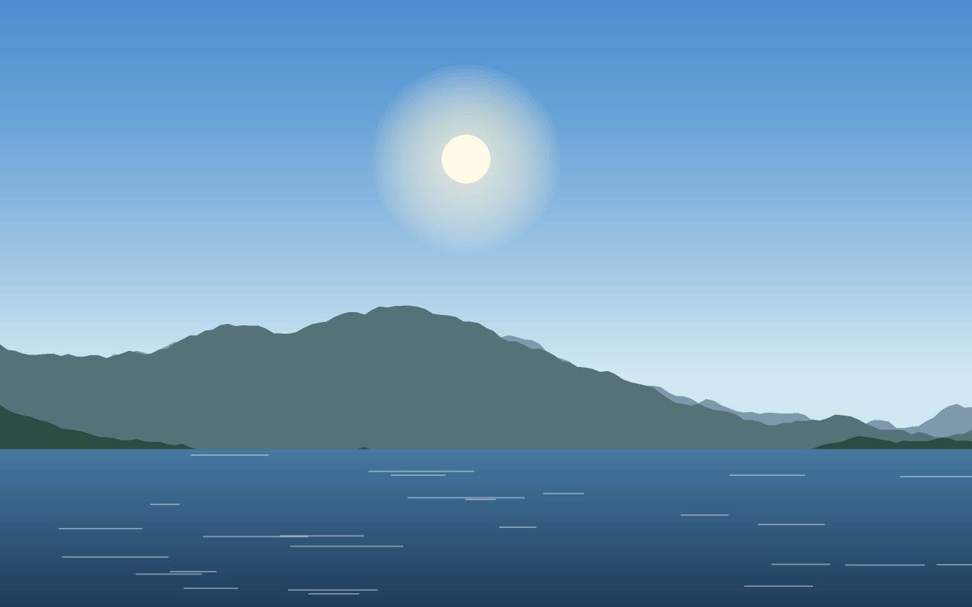 Illustrazione di un paesaggio