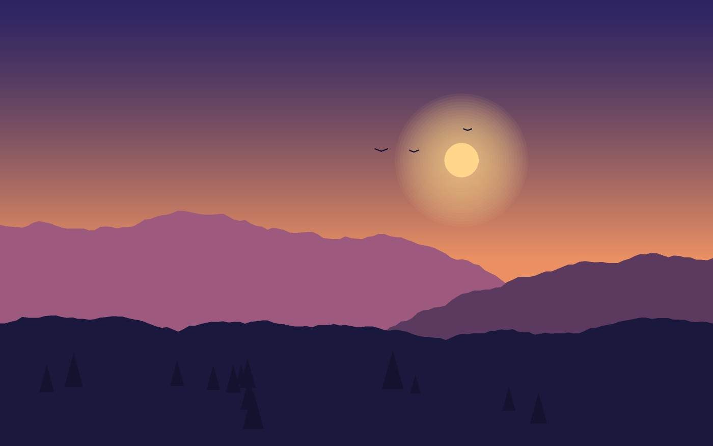 Landschapsillustratie
