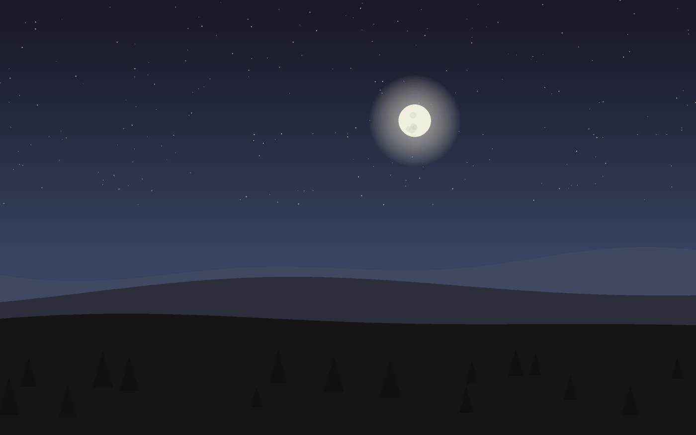 Ilustração de uma paisagem